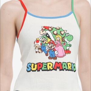 Nintendo Super Mario Bros. Color-Block Girls Cami Tank Size Large